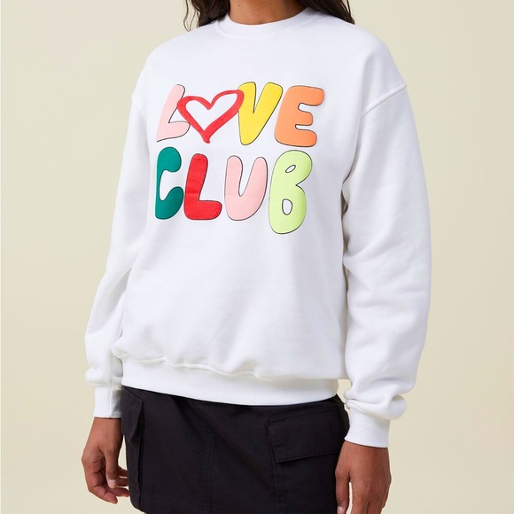Cotton On Sweaters - Classic Graphic Crew Sweatshirt by Cotton:On